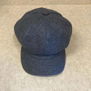 Gray Wool Newsboy Hat